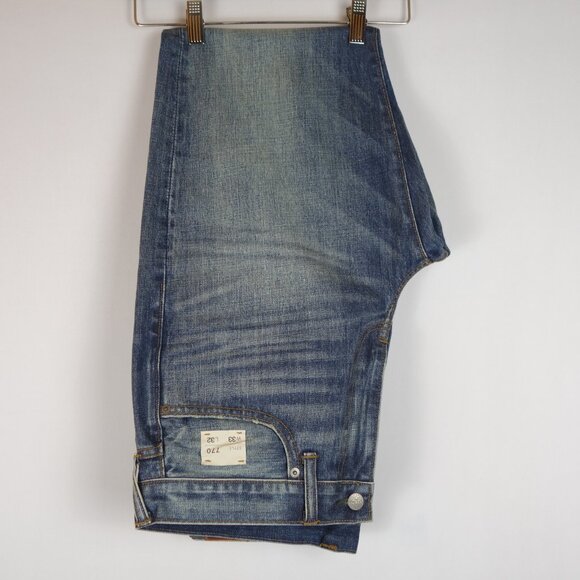 J. Crew 770 Kaihara Japanese Blue Denim Jeans New w/ Tags, Size 33 in x 32 in - Picture 9 of 16